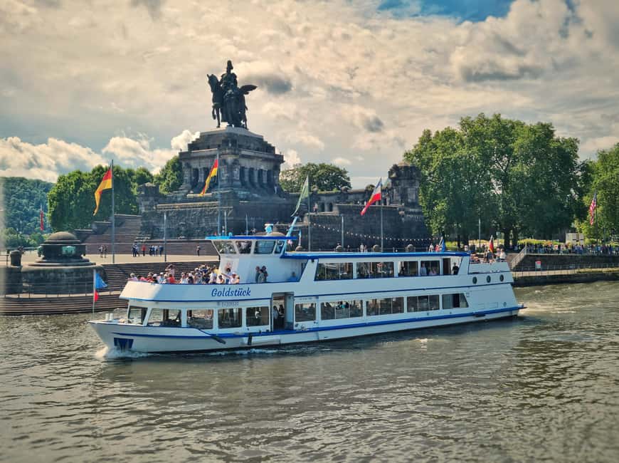 2-River Day-trip by boat to Koblenz and return from Alken - Winningen’s steep vineyard country