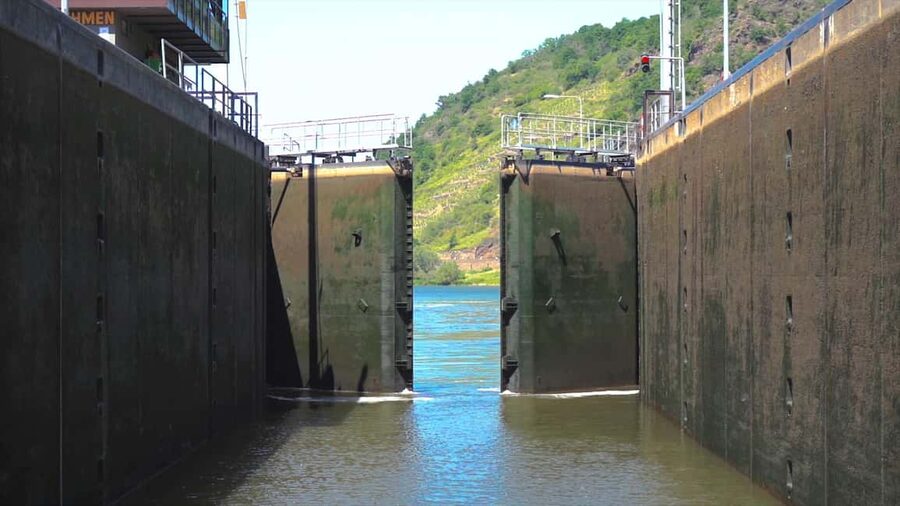 2-River Day-trip by boat to Koblenz and return from Alken - Castles, locks, and the first Moselle views