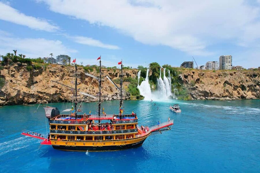 Antalya: Lara Pirate Boat Day Trip w/ Lunch & Soft Drink - Two swim stops in turquoise bays