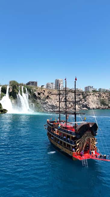 Antalya: Lara Pirate Boat Day Trip w/ Lunch & Soft Drink - Pirate entertainment, music, and the foam party