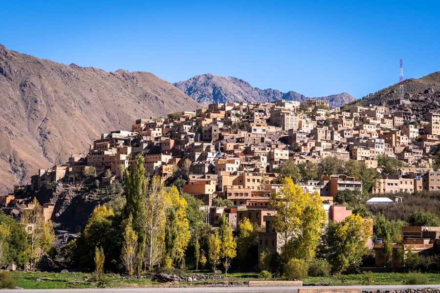 Atlas mountains hike with waterfalls & 3 valleys day trip - Leaving Marrakech for the High Atlas