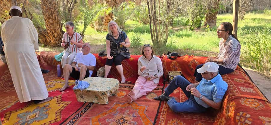 Atlas mountains hike with waterfalls & 3 valleys day trip - Mint tea and the first look at Imlil