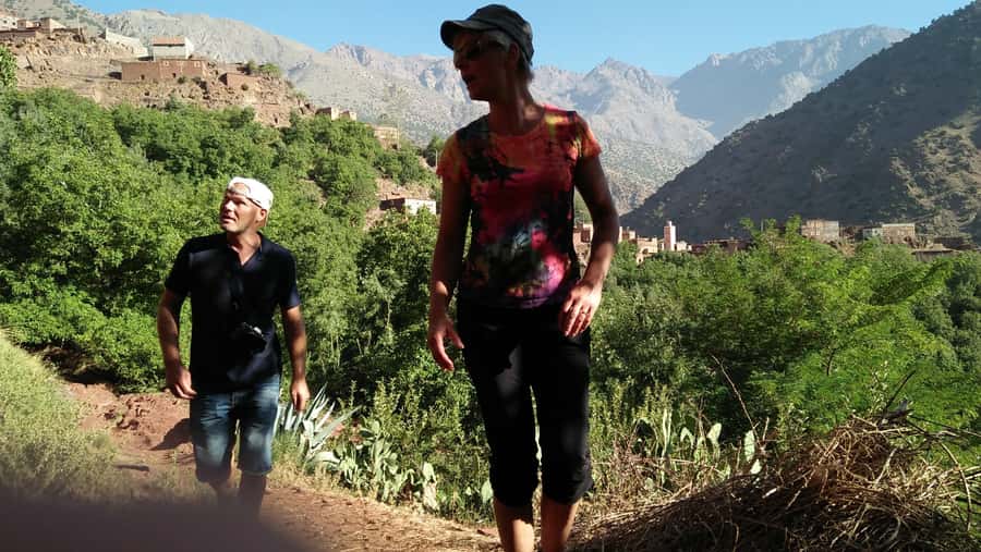 Atlas mountains hike with waterfalls & 3 valleys day trip - Lunch in Ait Souka