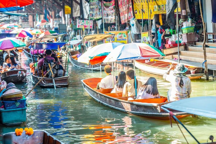Bangkok: Damnoen Saduak, Train Market & Mahanakhon Day Trip - The 90-minute ride from Bangkok