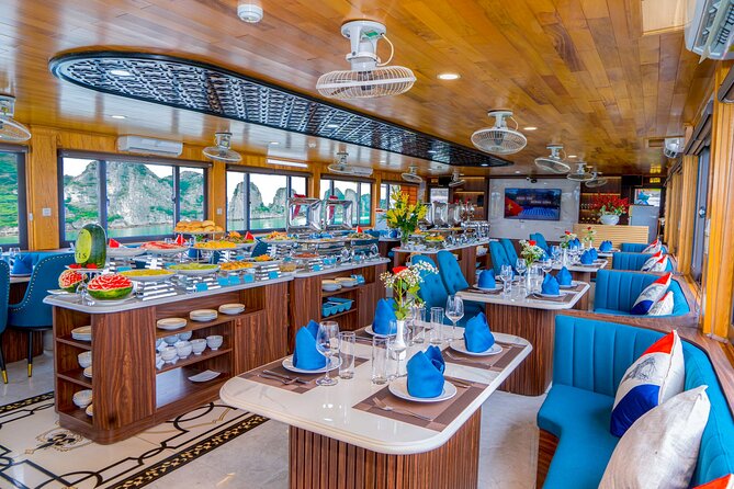 Best Halong 5 star Day Trip, inclusive,buffet,cave,kayak,transfer - Lunch on the cruise
