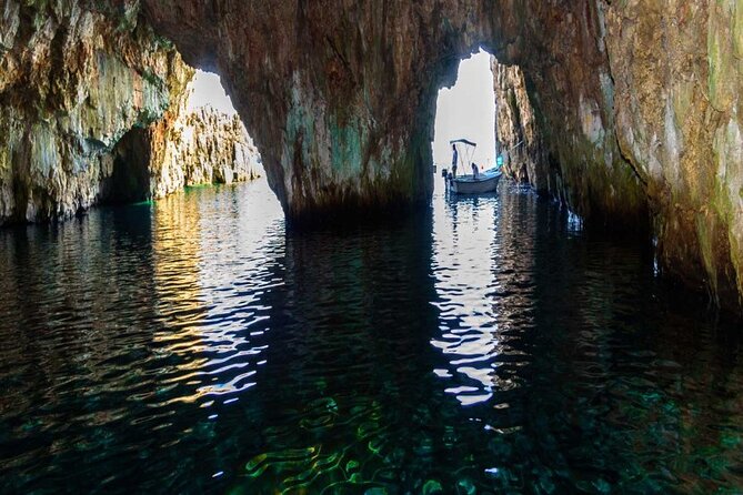 Blue & Green Cave Vis Island and Pakleni Islands Private Day Trip from Hvar - Palmižana ends the day at the Pakleni Islands