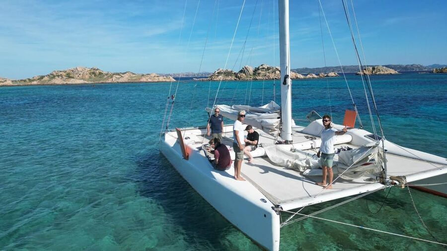Catamaran: Day trips in La Maddalena's Archipelago - Sailing through La Maddalena National Park