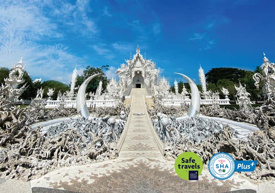 From Chiang Mai: White Temple & Golden Triangle Day Trip - The van ride from Chiang Mai to Mae Kachan Hot Spring