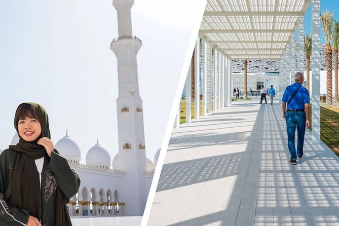 From Dubai: Abu Dhabi Full-Day Trip with Louvre & Grand Mosque - The Sheikh Zayed Grand Mosque: one hour of bold detail