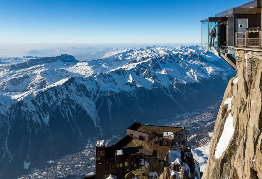From Geneva: Day Trip to Chamonix with Cable Car and Train - Aiguille du Midi rises to 3,842 meters