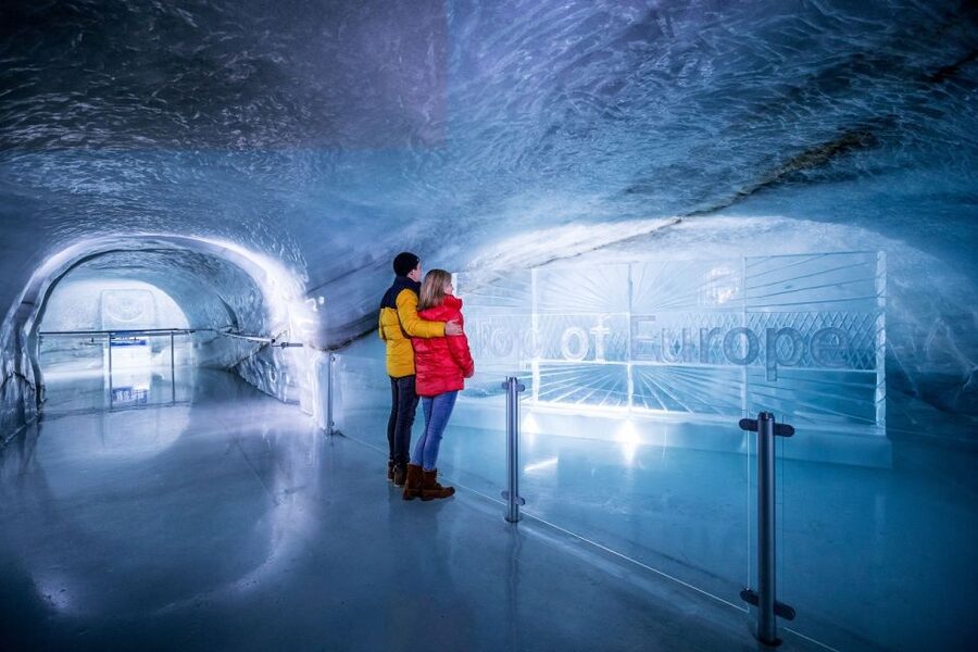 From Lucerne: Day Trip to Jungfraujoch – Top of Europe - The Ice Palace adds texture to the summit visit