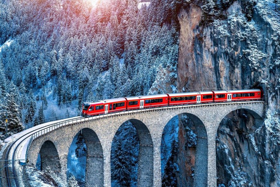 From Milan: St Moritz & Alps Day Trip with Bernina Red Train - A short look at medieval Tirano