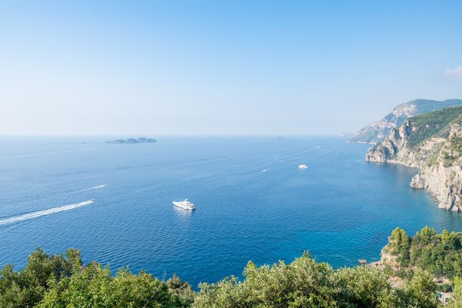 From Naples or Sorrento: Amalfi Coast Full-Day Trip - Reaching Positano by minibus
