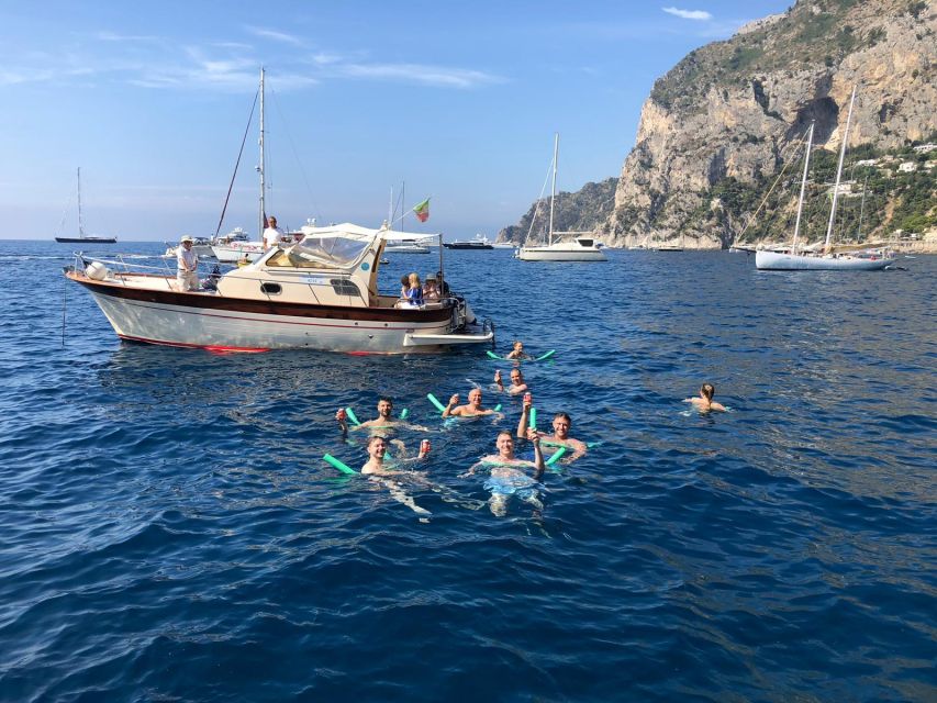From Sorrento: Capri Island Day Trip with Boat Cruise - Circling Capri’s cliffs, caves, and famous rock formations