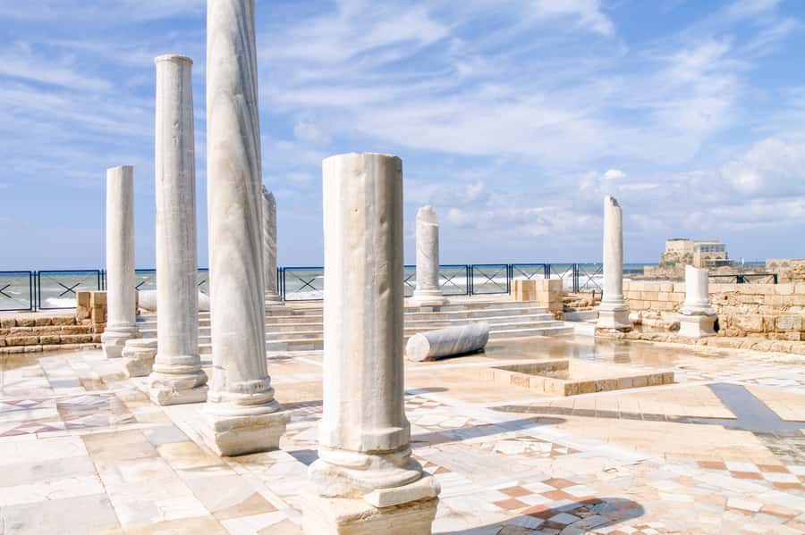 From Tel Aviv: Caesarea, Haifa and Akko Day Trip - Haifa and the Baha’i Gardens from above