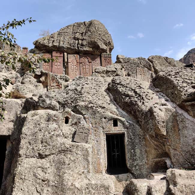 From Yerevan: 6 Most Instagramable Armenian Sights Day Trip - Geghard Monastery, carved into the mountainside