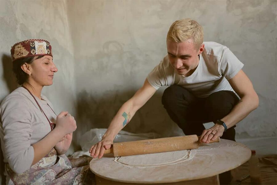 Garni & Geghard Small-Group Day Trip with Lavash Baking - Fresh lavash from the underground tonir