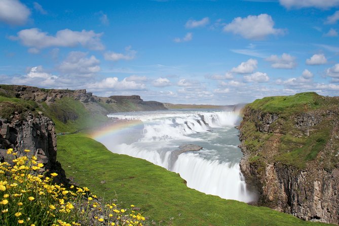 Golden Circle Day Trip with Fridheimar Greenhouse visit from Reykjavik - Gullfoss, Iceland’s Golden Falls