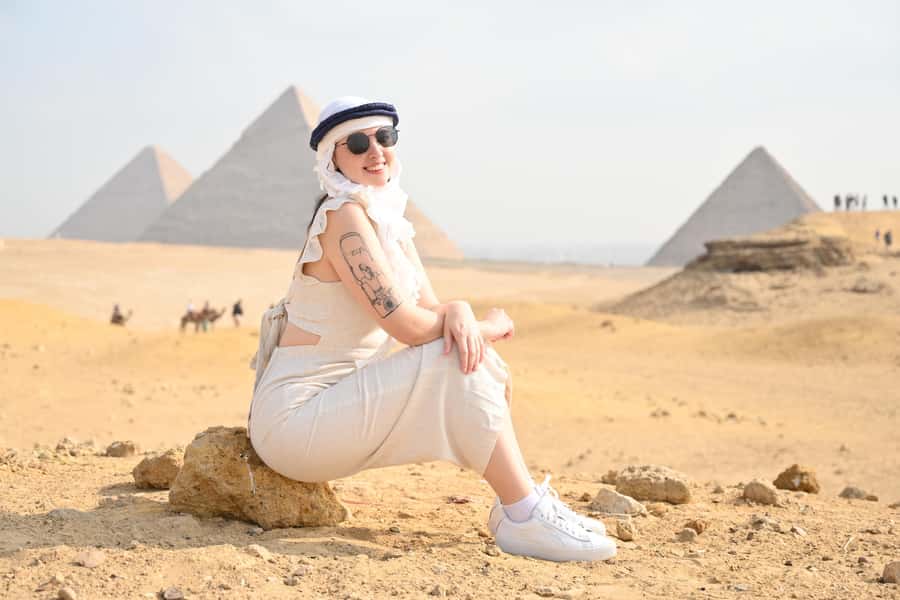 Hurghada Day Trip to Giza Pyramids, Sphinx, Museum and lunch - Camel rides, shopping, and other extras