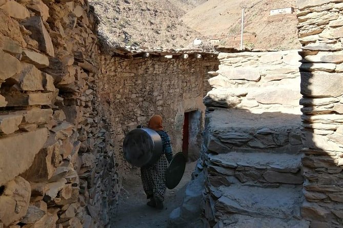 Marrakech Day Trip: Agafay Desert, Atlas Mountains and Camel Ride - Waterfalls, views, and the walk back to Imlil