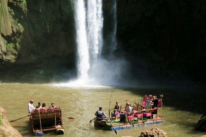 Marrakech: Ouzoud Waterfalls Guided Day Trip with Boat Ride - Getting close by boat