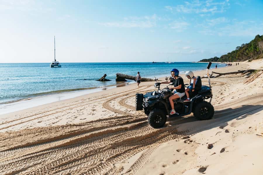 Moreton Island: Tangalooma Day Trip with ATV Quad Bike Tour - Returning to Brisbane