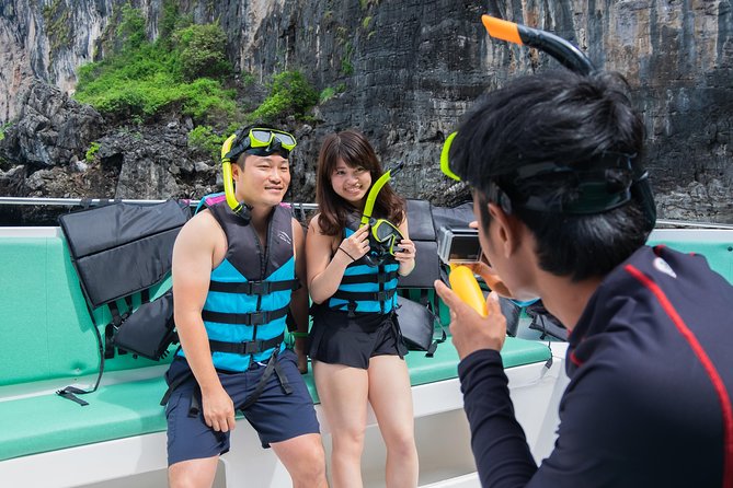 Phi Phi Islands Adventure Day Trip w/ Seaview Lunch by V. Marine - Bamboo Island brings the first swim