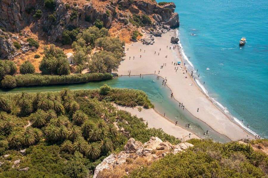 Rethymno: Preveli Beach Damnoni Beach Kourtaliotiko Day Trip - The boat to Preveli is part of the experience