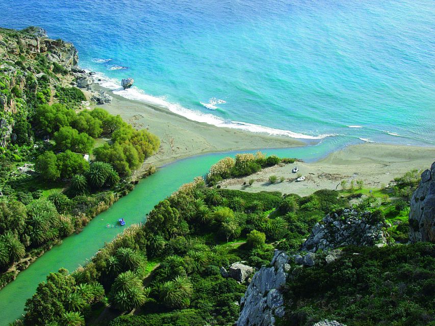 Rethymno: Preveli Beach Damnoni Beach Kourtaliotiko Day Trip - The coach, guides, and pace