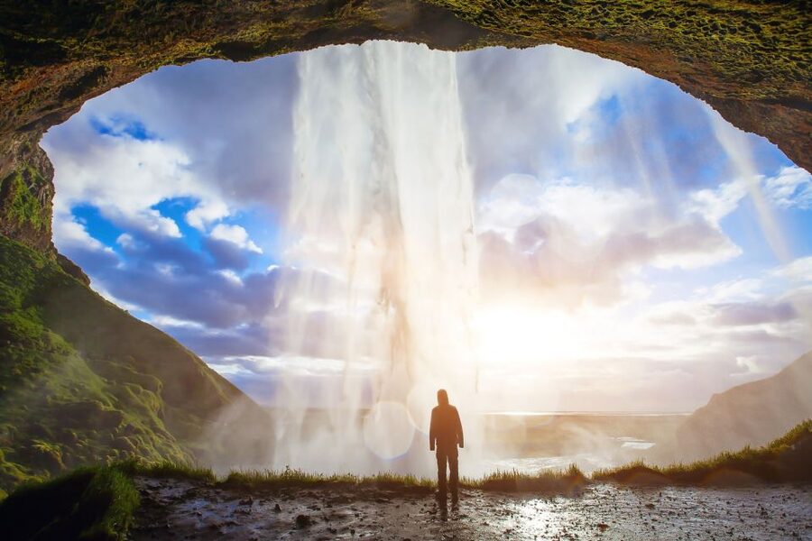 Reykjavík: South Coast Waterfalls, Black Sand & Glacier Tour - Seljalandsfoss saves its most unusual view for last