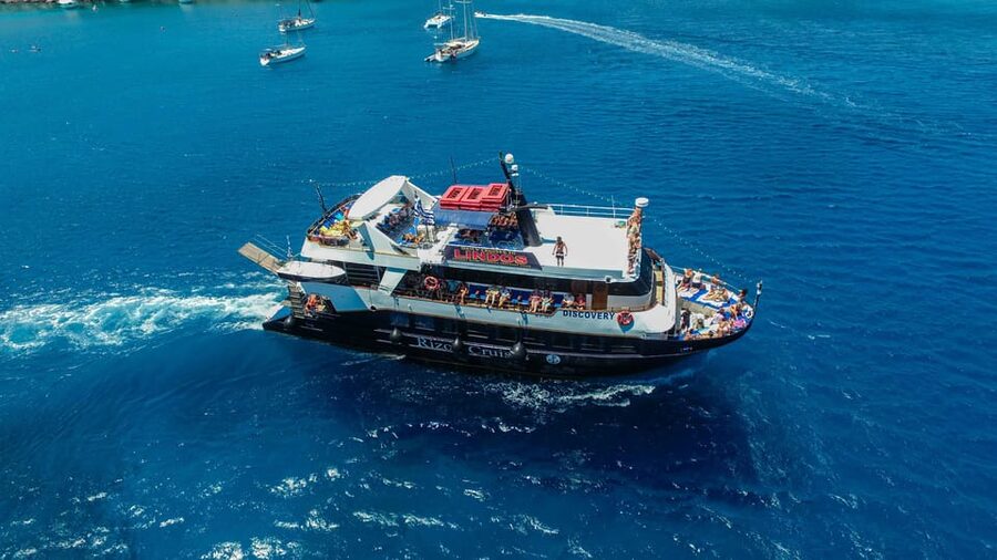 Rhodes: Lindos Cruise with 2 Swim Stops - Finding the DISCOVERY boat at Mandraki Port