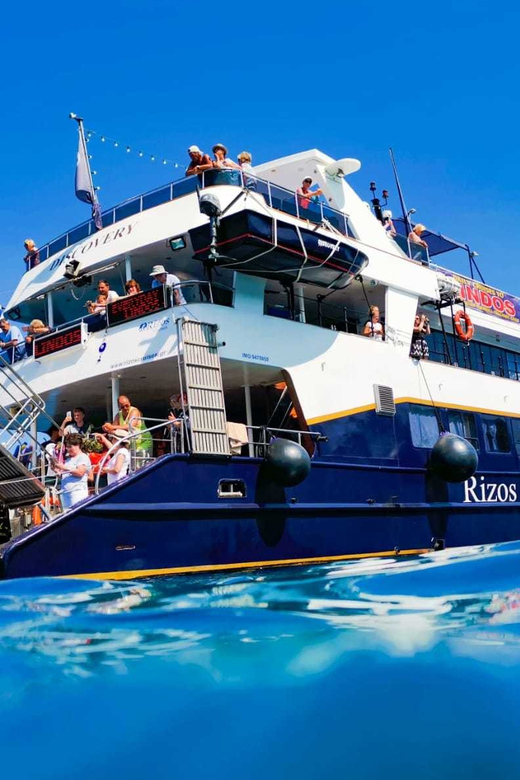 Rhodes: Lindos Cruise with 2 Swim Stops - Anthony Quinn Bay: your first 30-minute swim