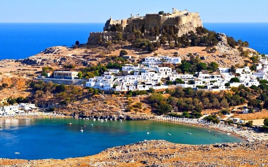 Rhodes: Lindos Cruise with 2 Swim Stops - Sunbeds, shade, and onboard comfort