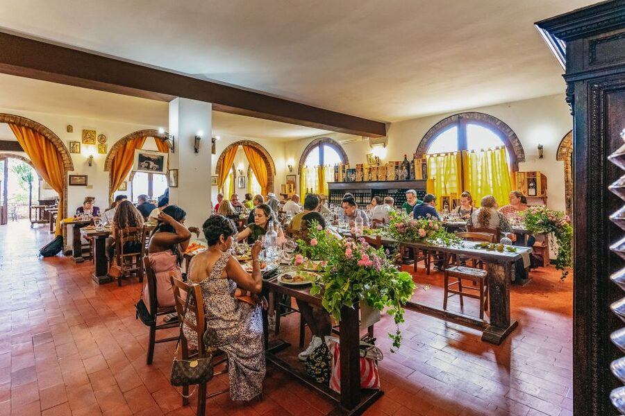 Rome: Tuscany & Montepulciano Day Trip with Lunch & Wines - A vineyard lunch with Brunello