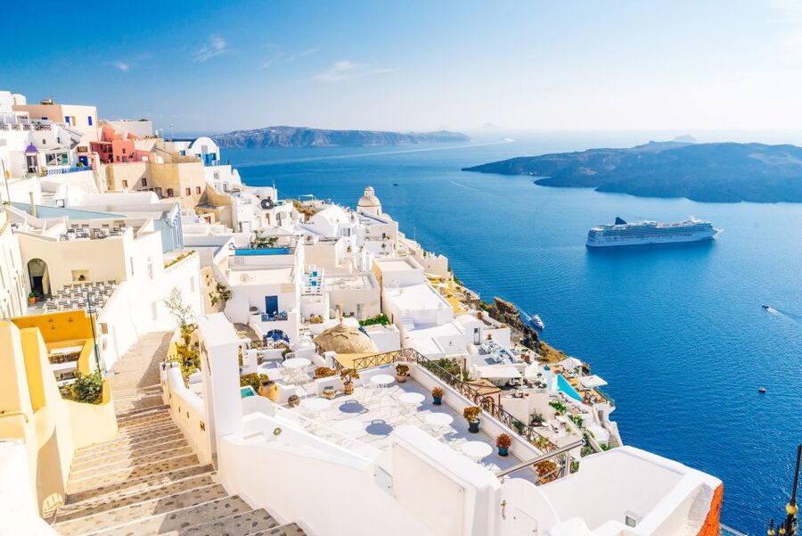 Santorini: Guided Island Day Trip with Beach Visit - Pyrgos brings village character