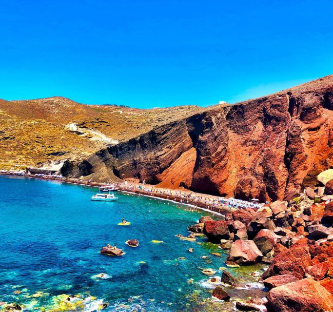 Santorini: Guided Island Day Trip with Beach Visit - Akrotiri explains Santorini’s volcanic past