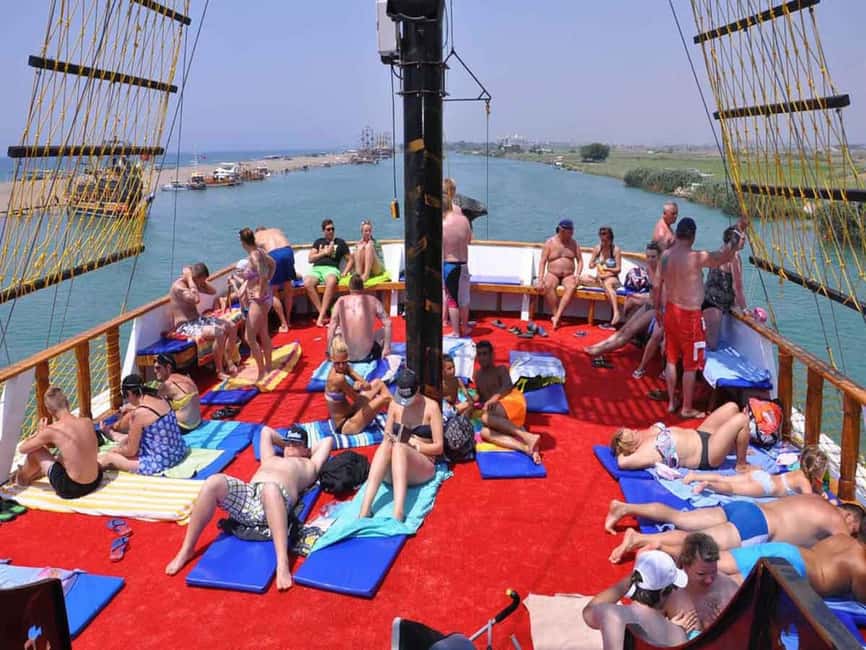 Side: Manavgat Boat, Bazaar, & Waterfall Day Trip with Lunch - Lunch with the river around you