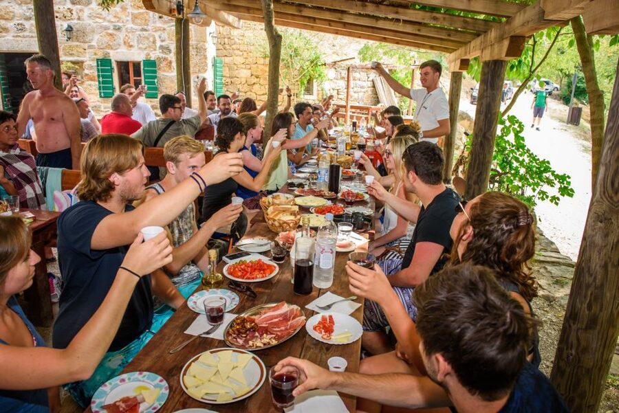 Split/Trogir: Krka National Park Day Trip with Wine Tasting - The 30-minute boat ride through the canyon